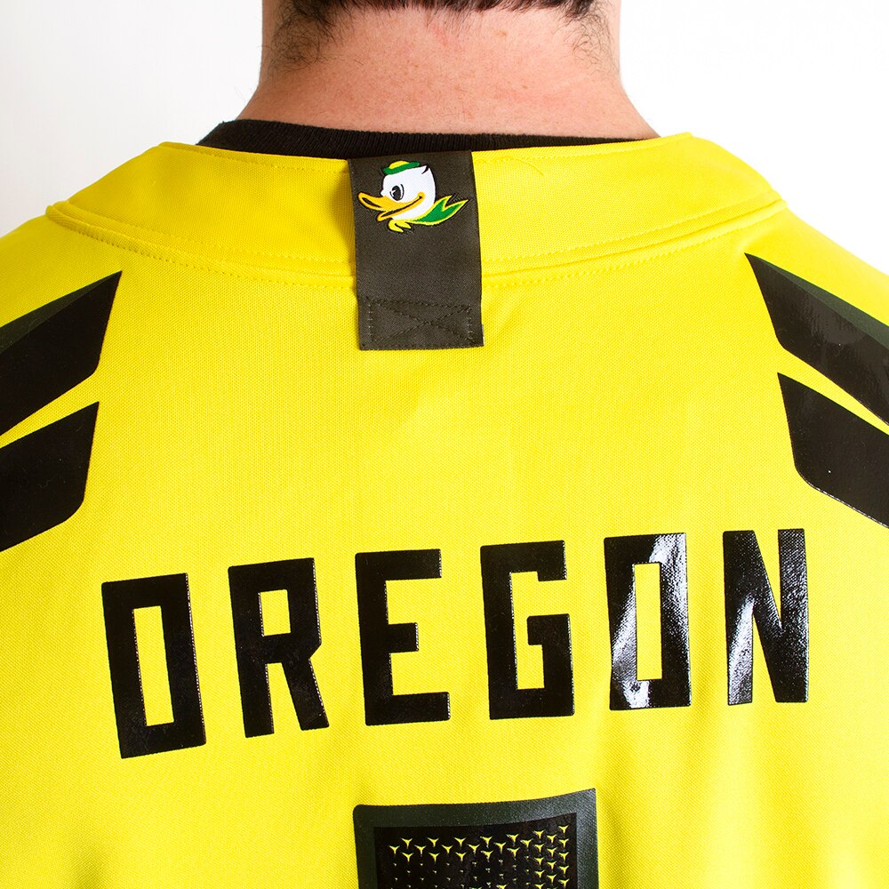 Classic Oregon O, Nike, Yellow, Jerseys, Polyester, Men, Football, Vapor Fuse, Game Day, 2023, #1, 736342